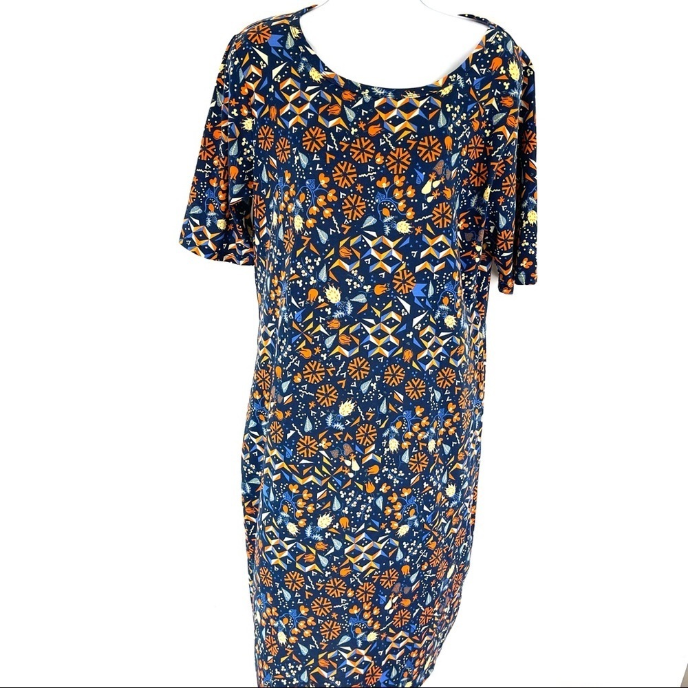 LuLaRoe Women’s Orange Floral Dress XL